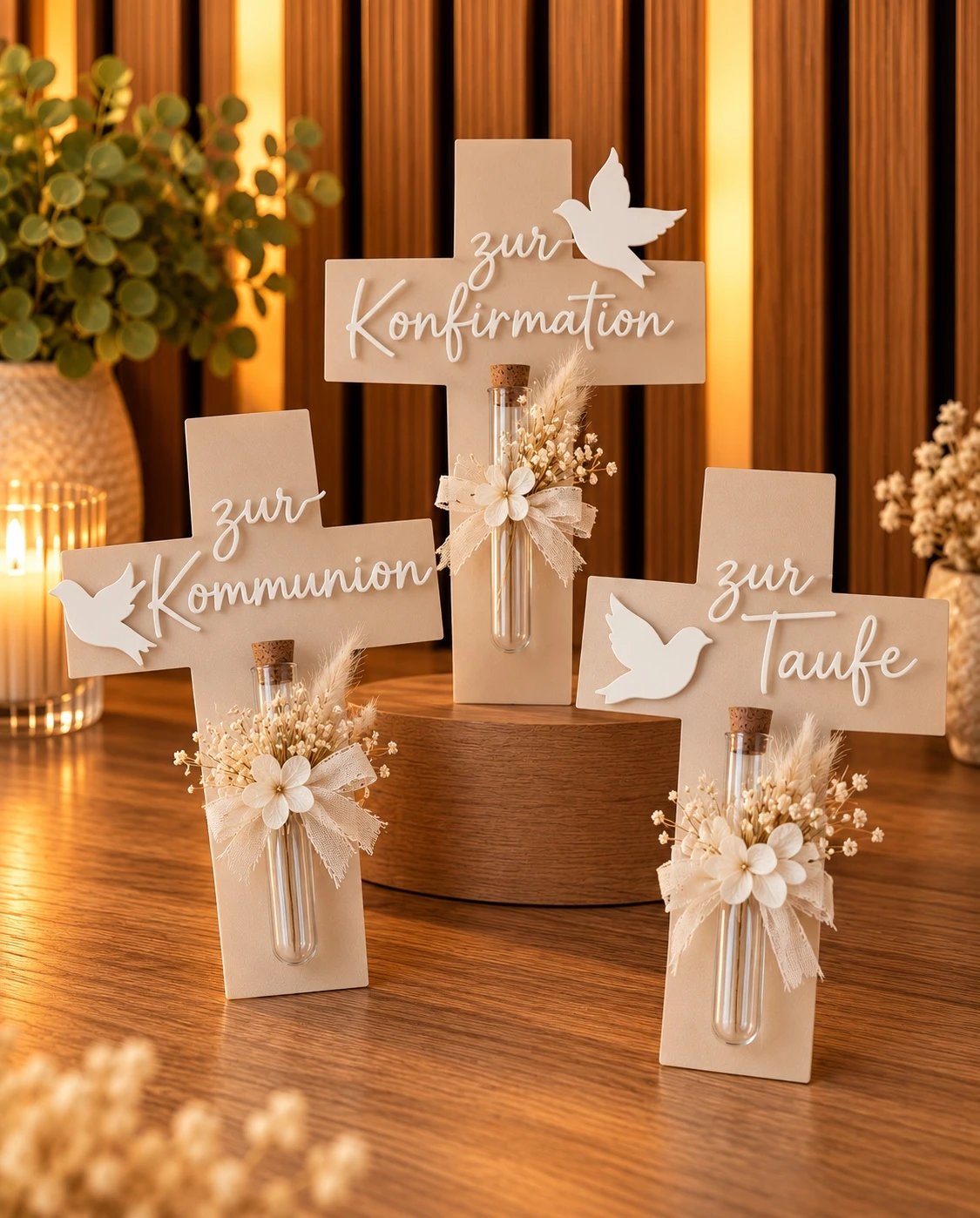 Kreuze zur Taufe, Kommunion und Konfirmation